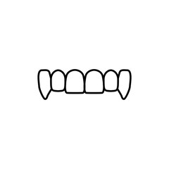 fangs icon design vector template eps10