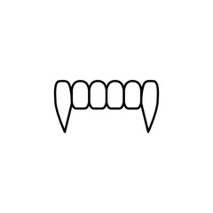 fangs icon design vector template eps10