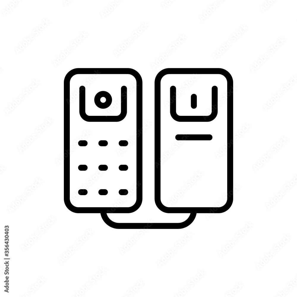 Poster phone, technology icon. simple line, outline vector elements of communication icons for ui and ux, w