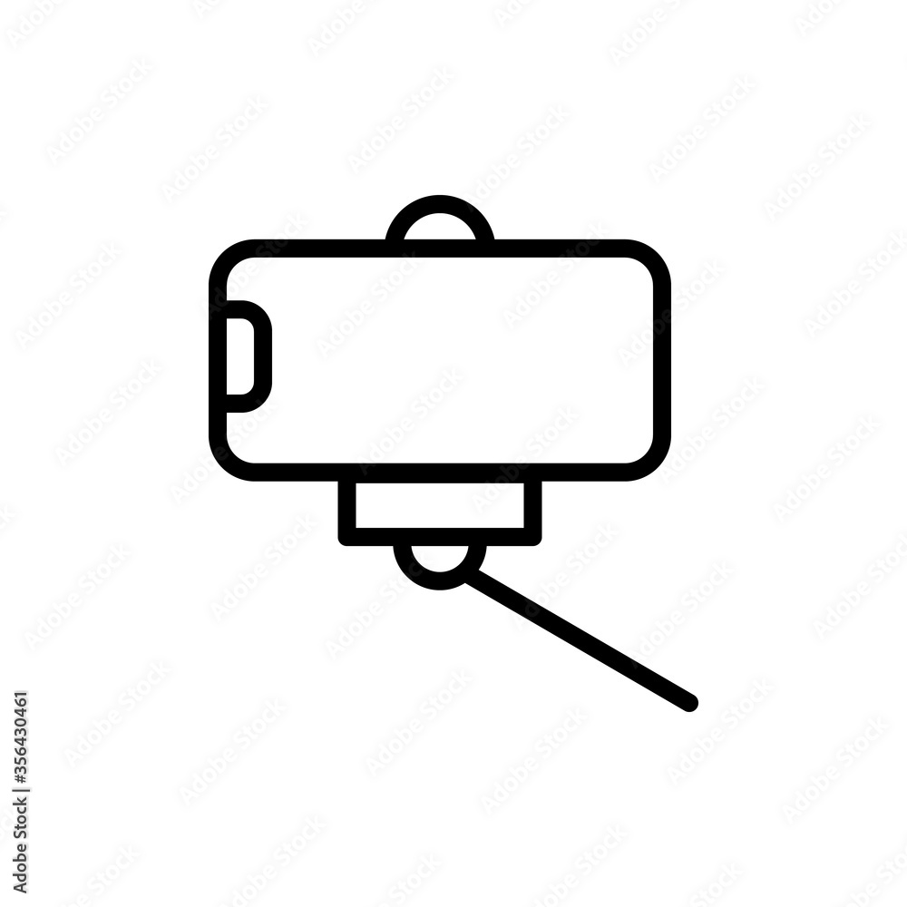 Aufkleber smartphone, technology, selfie stick icon. simple line, outline vector elements of communication ico