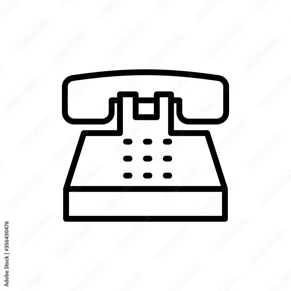 Poster phone, landline icon. simple line, outline vector elements of communication icons for ui and ux, web