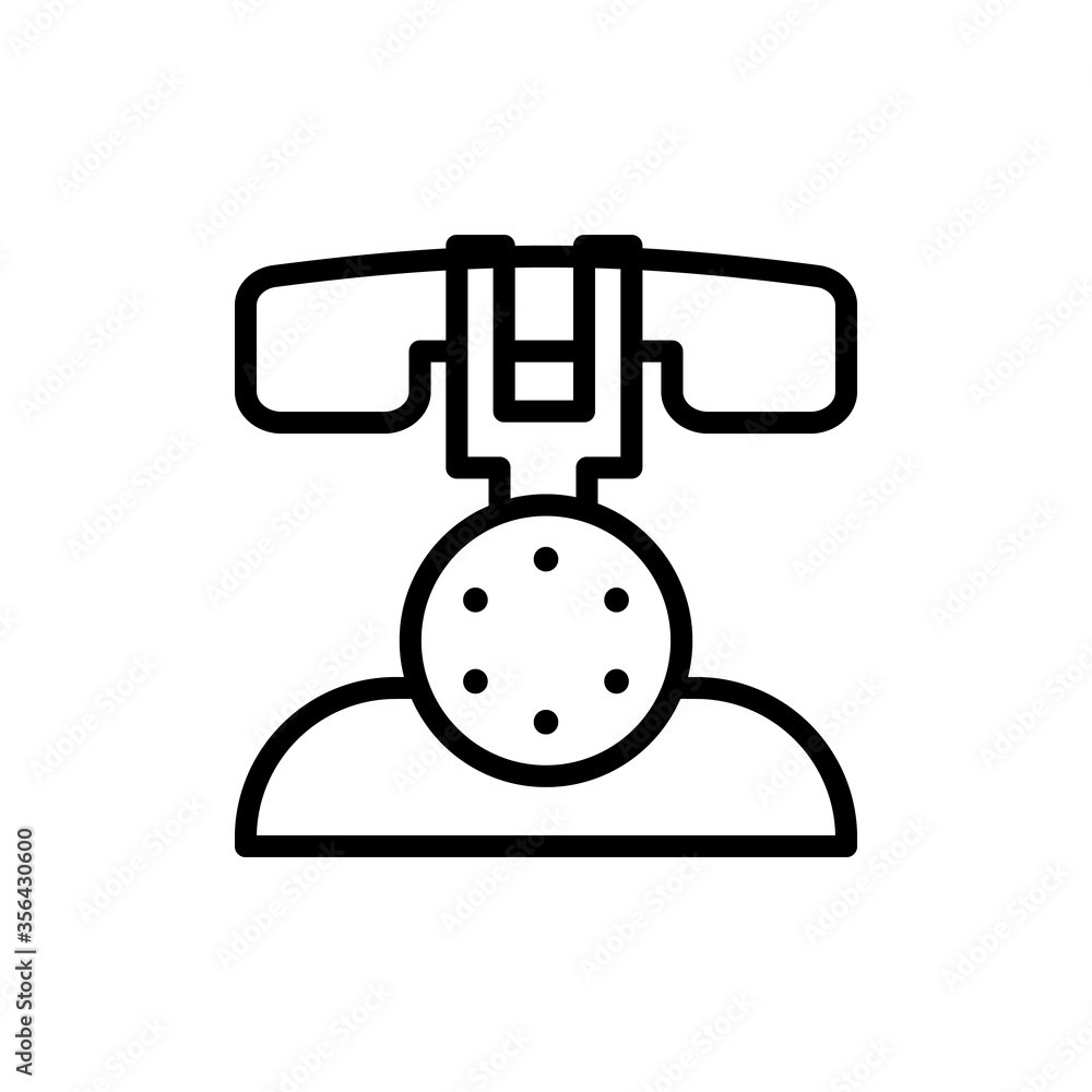 Poster phone, landline icon. simple line, outline vector elements of communication icons for ui and ux, web