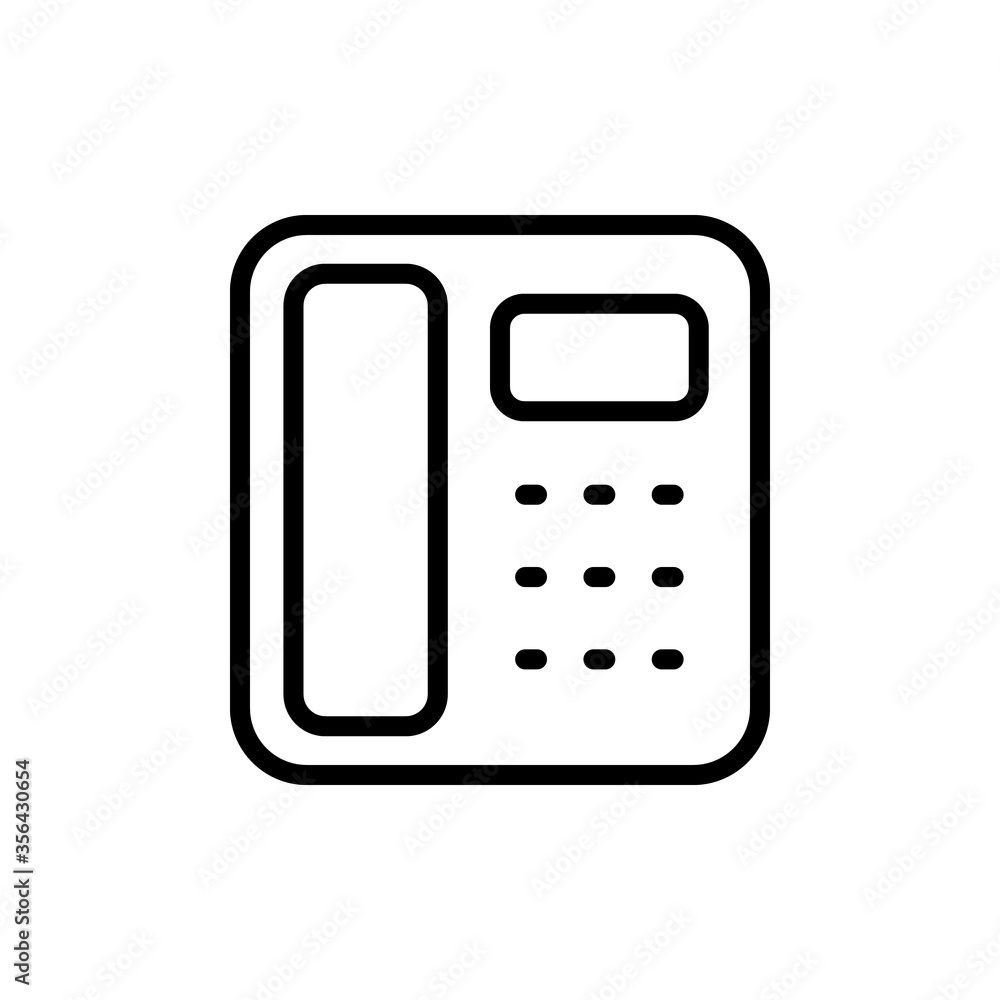 Poster phone, landline icon. simple line, outline vector elements of communication icons for ui and ux, web