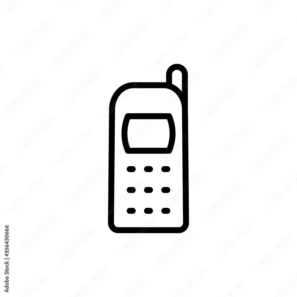 Poster phone, mobile, technology icon. simple line, outline vector elements of communication icons for ui a