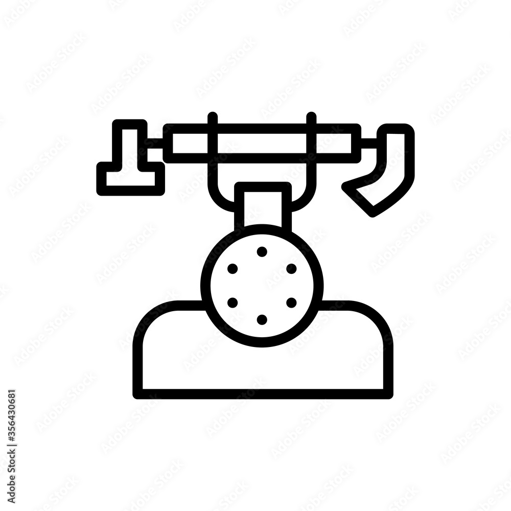 Poster phone, landline icon. simple line, outline vector elements of communication icons for ui and ux, web