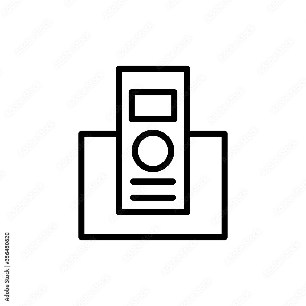 Aufkleber phone, landline icon. simple line, outline vector elements of communication icons for ui and ux, web