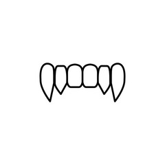 fangs icon design vector template eps10