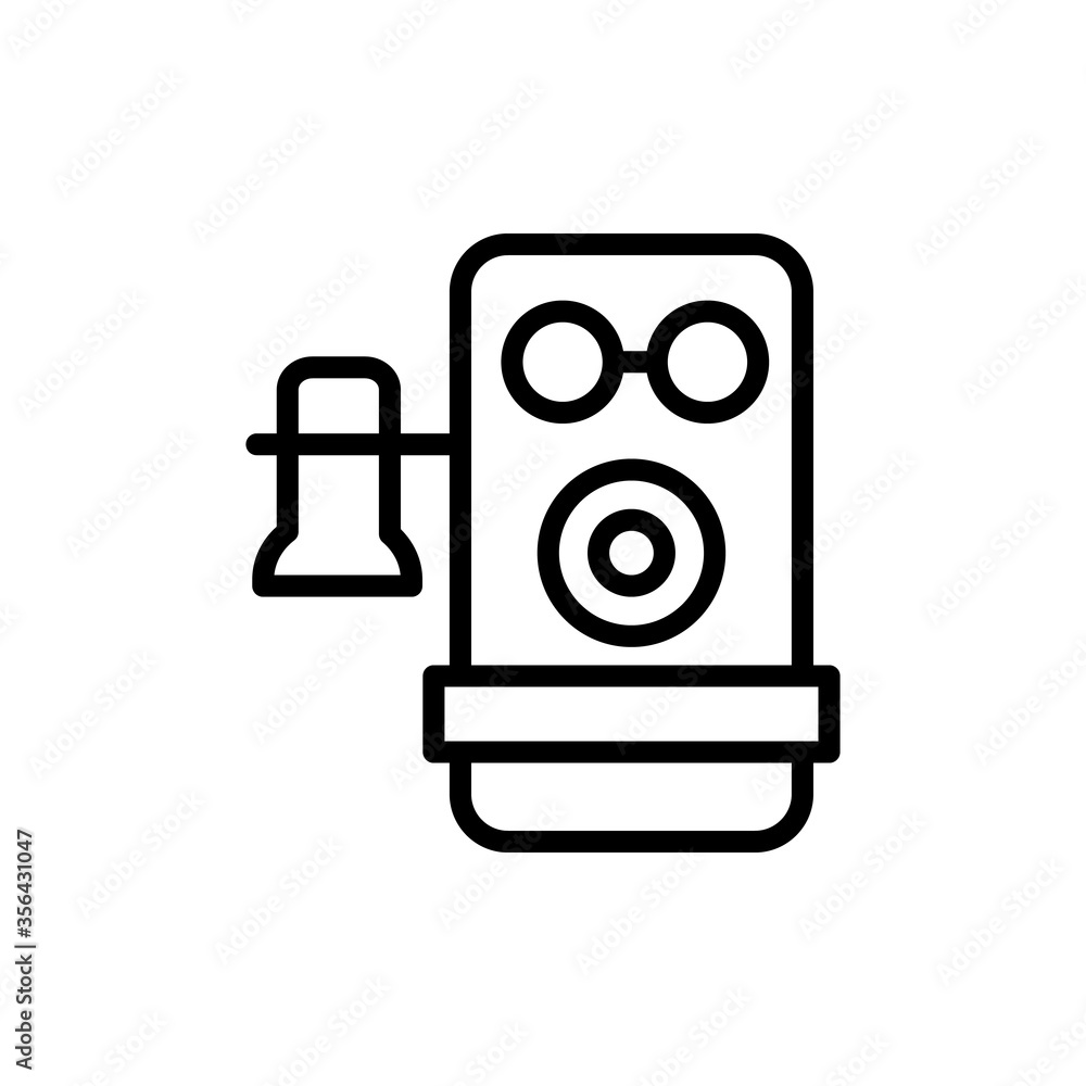 Poster phone, landline icon. simple line, outline vector elements of communication icons for ui and ux, web