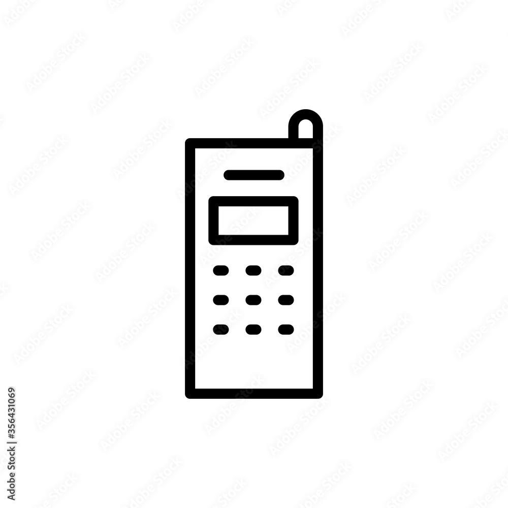 Poster phone, mobile, technology icon. simple line, outline vector elements of communication icons for ui a