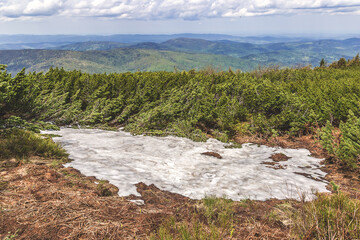 Snow in the mountains
