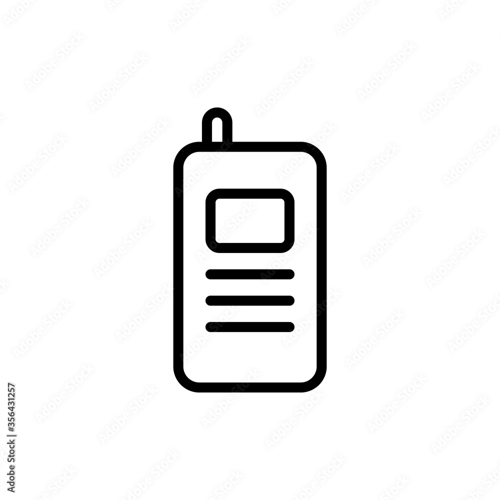 Poster phone, mobile, technology icon. simple line, outline vector elements of communication icons for ui a