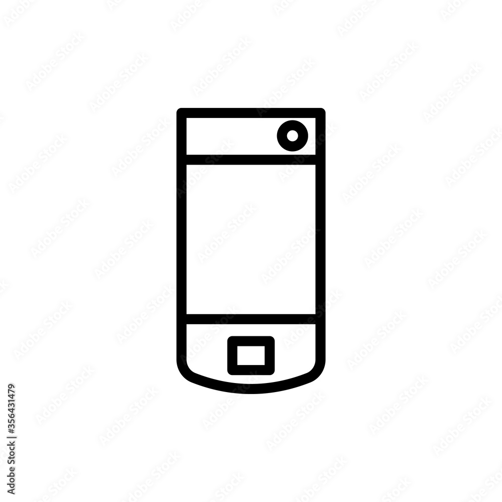 Poster phone, mobile, technology icon. simple line, outline vector elements of communication icons for ui a