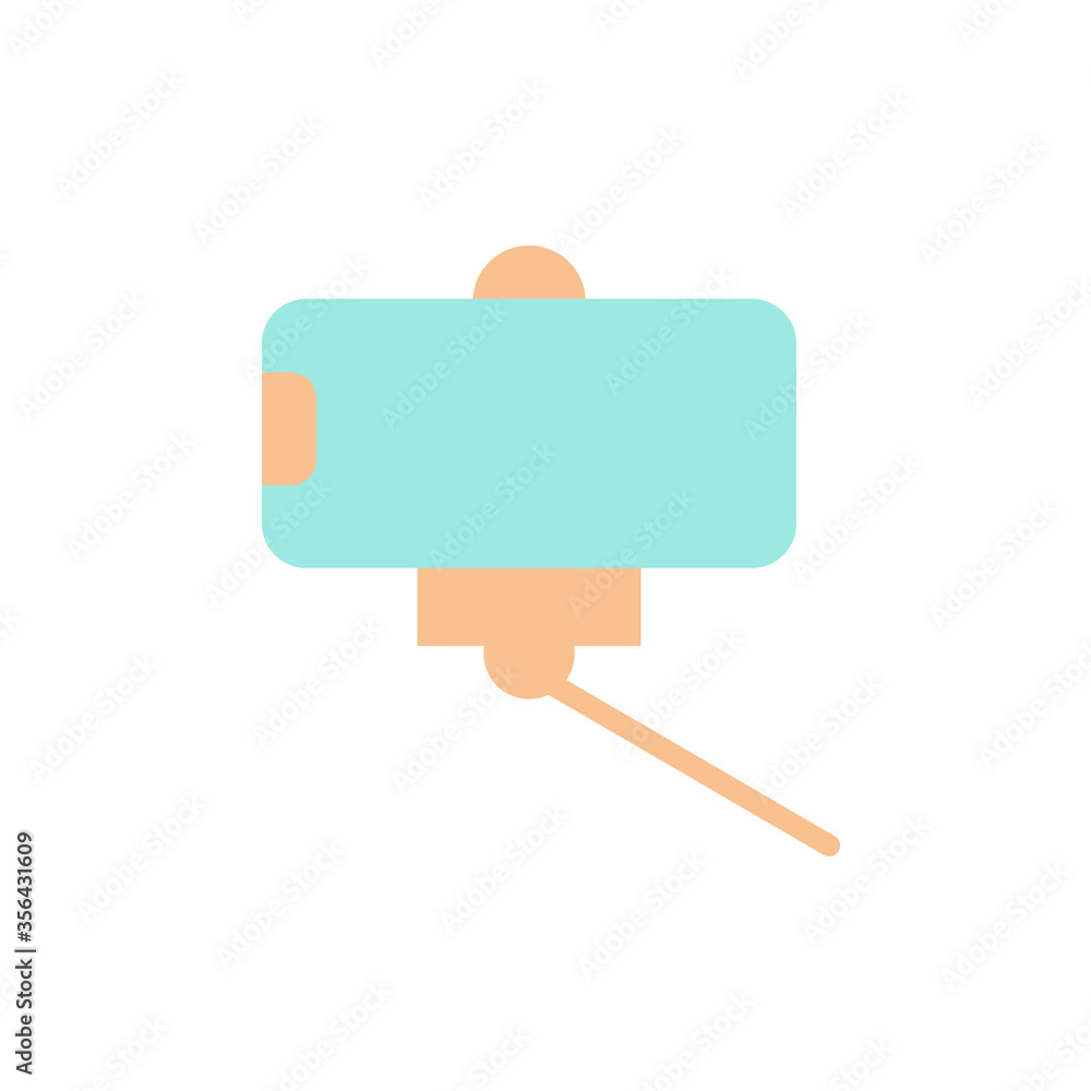 Poster smartphone, technology, selfie stick icon. simple color vector elements of communication icons for u
