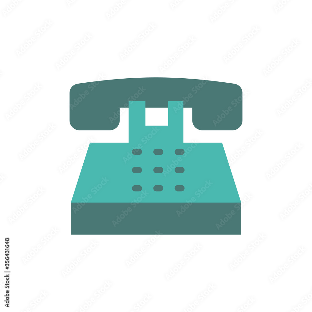 Poster phone, landline icon. simple color vector elements of communication icons for ui and ux, website or 