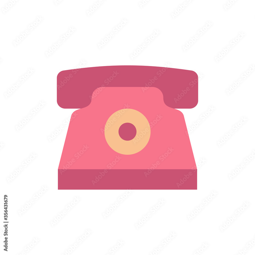 Poster phone, landline icon. simple color vector elements of communication icons for ui and ux, website or 