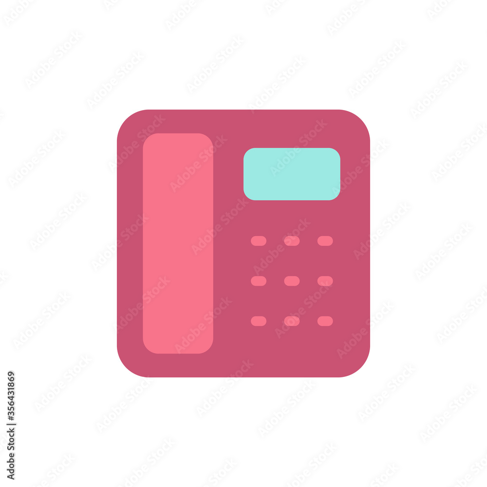 Poster phone, landline icon. simple color vector elements of communication icons for ui and ux, website or 