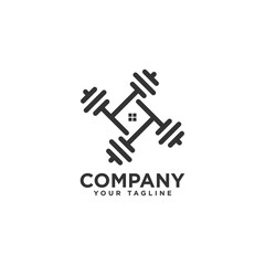 Fitness Center Logo Design Template