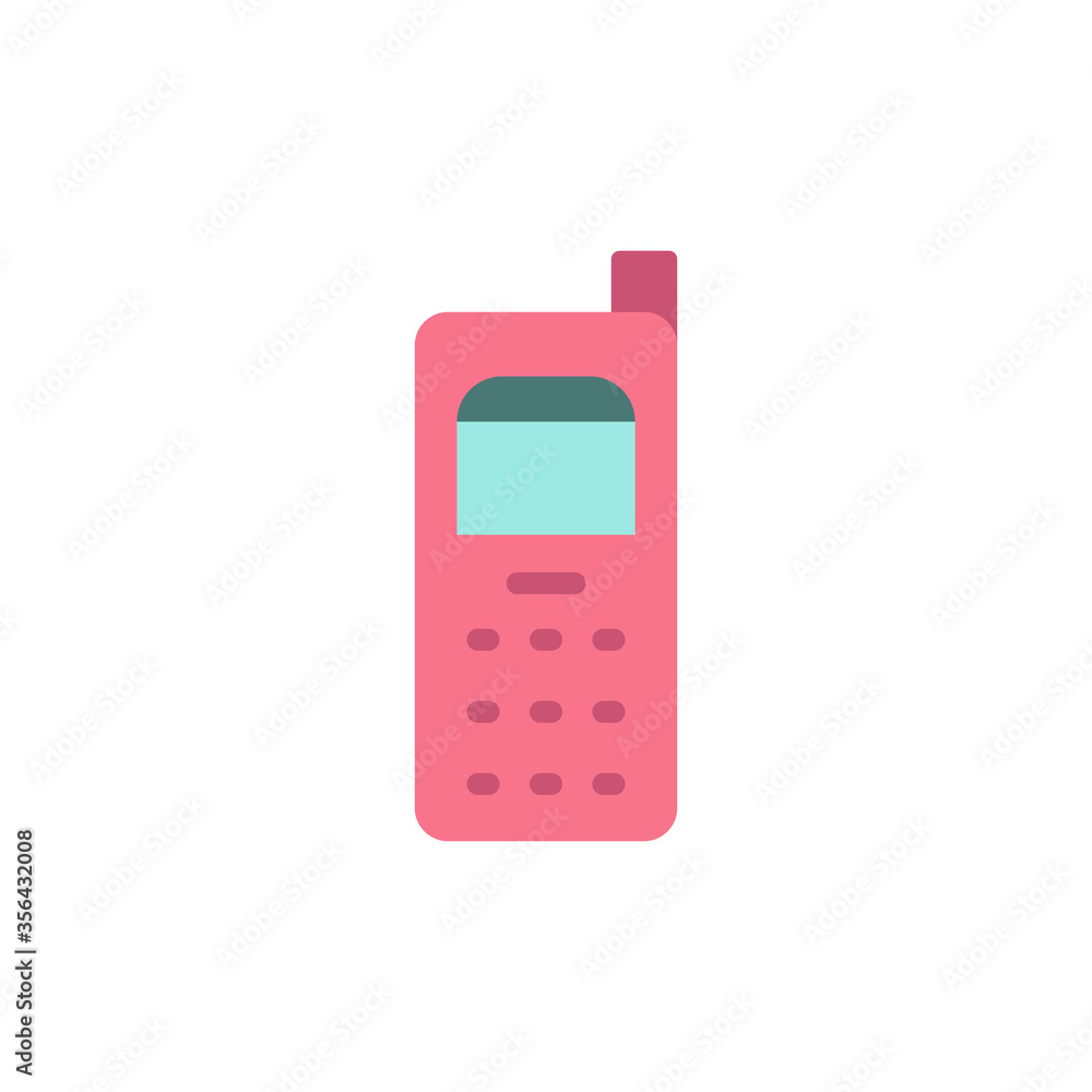Aufkleber phone, mobile, technology icon. simple color vector elements of communication icons for ui and ux, w