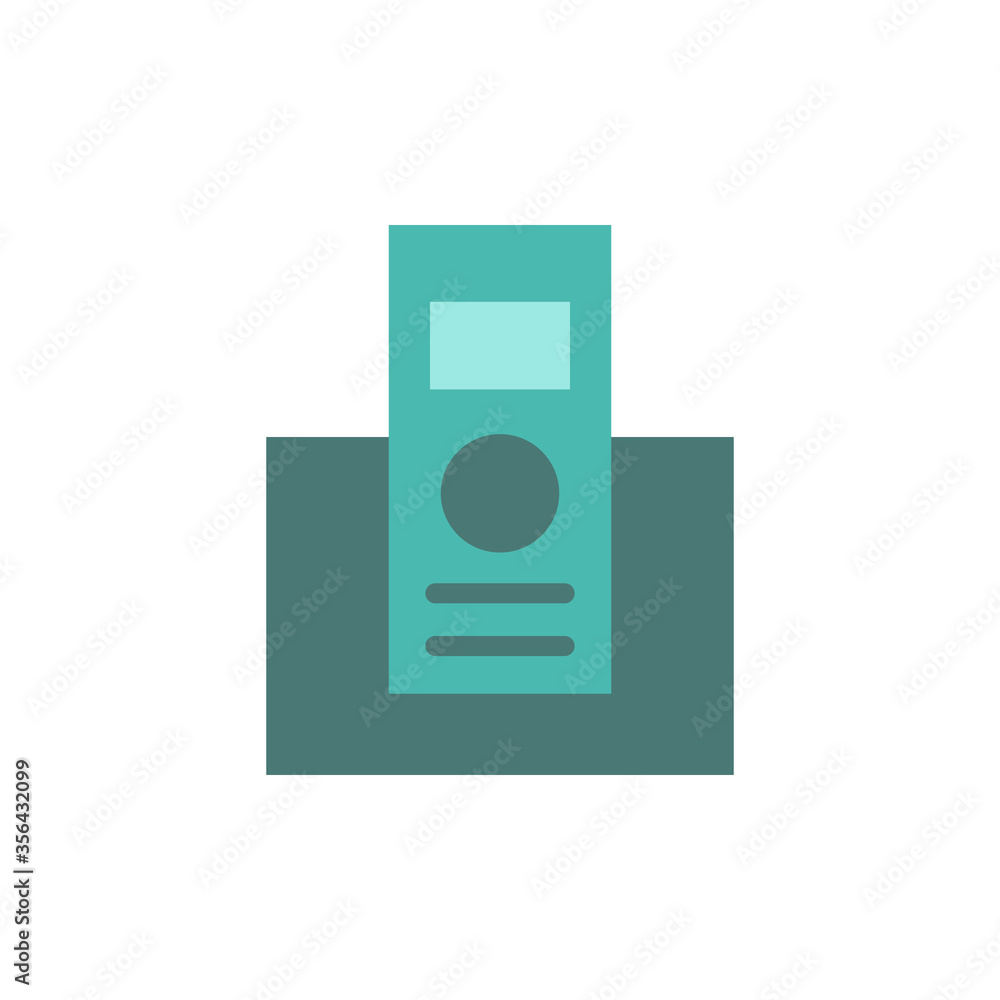 Poster phone, landline icon. simple color vector elements of communication icons for ui and ux, website or 