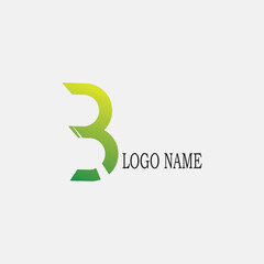 letter b colorful illustrations simple logo unique vector design