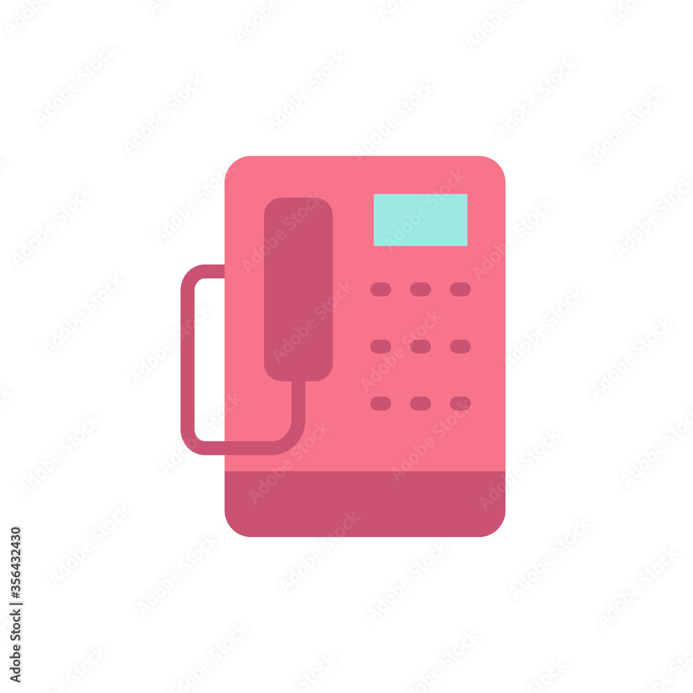 Poster phone, landline icon. simple color vector elements of communication icons for ui and ux, website or 
