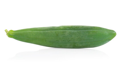 Green papaya fruit on isolated on white background