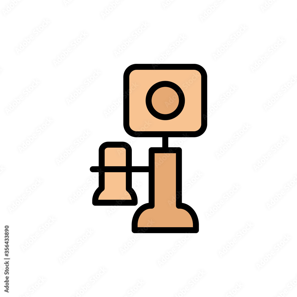 Poster phone, landline icon. simple color with outline vector elements of communication icons for ui and ux