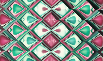 Beautiful abstract background for art projects, cards, business, posters. 3D illustration, computer-generated fractal