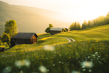 Landschaft in Valendas, Graubünden