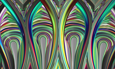 Beautiful abstract background for art projects, cards, business, posters. 3D illustration, computer-generated fractal