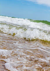 Sea waves. Coast. Waves in sea