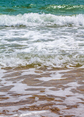 Sea waves. Coast. Waves in sea