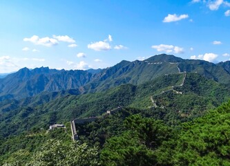 Fototapeta na wymiar Great Wall of China, Mutianyu, China