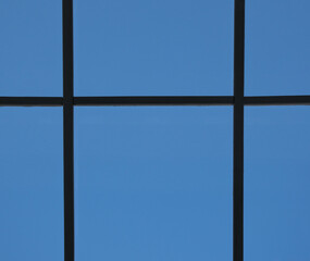 Fototapeta premium view from the window through the window frame