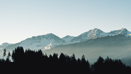 Berge in Graubünden, Schweiz