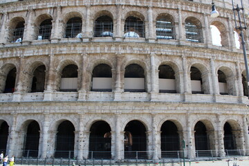 Obraz premium Beautiful view of colosseum in rome italy