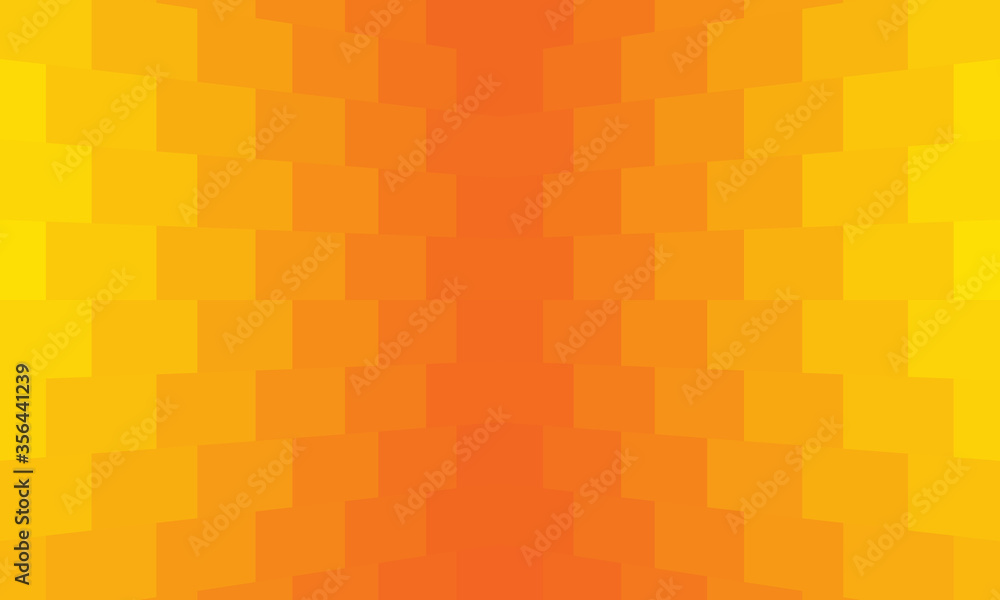 Poster gradient background orange. yellow-red texture consists of rectangular shapes. transition and gradat