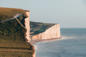 Seven sister's cliffs . East Sussex, England.