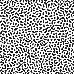 Vector seamless maze pattern. Organic irregular rounded lines.