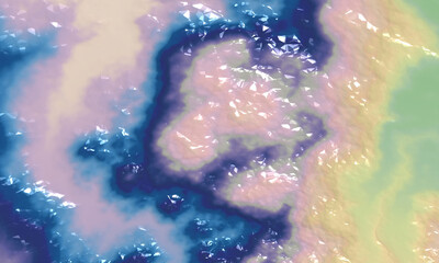 Beautiful abstract cover for art projects, cards, business, posters. 3D illustration, computer-generated fractal