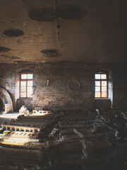 old abandoned mystic building interior