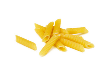 Traditional Italian pasta isolated on white background