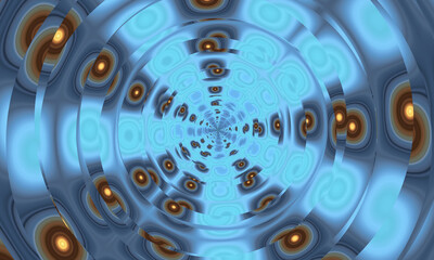 Abstract cosmic swirl for art projects. 3D illustration