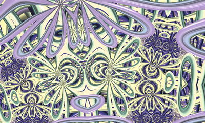 Beautiful abstract background for art projects, cards, business, posters. 3D illustration, computer-generated fractal