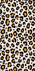 Colorful leopard seamless pattern. Fashion stylish vector texture.
