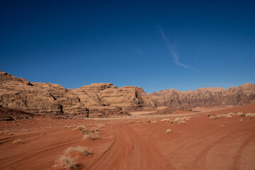 Mountains in Wadi Rum Dessert, Jordan