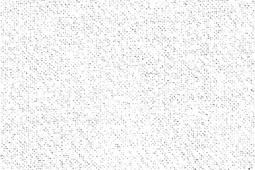 Mottled grunge texture of the fabric. Monochrome background of small noise, dots and grain. Overlay template. Vector illustration