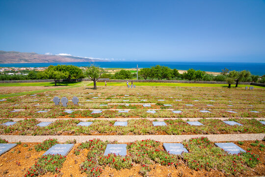 Cemetery Of Second World War German Paratroopers Who Killed In The Battle Of Crete, Maleme, Crete, Greece 