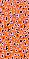 Colorful leopard seamless pattern. Fashion stylish vector texture.
