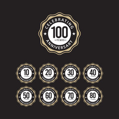 100 Years Anniversary Celebrating Vector Template Design Illustration